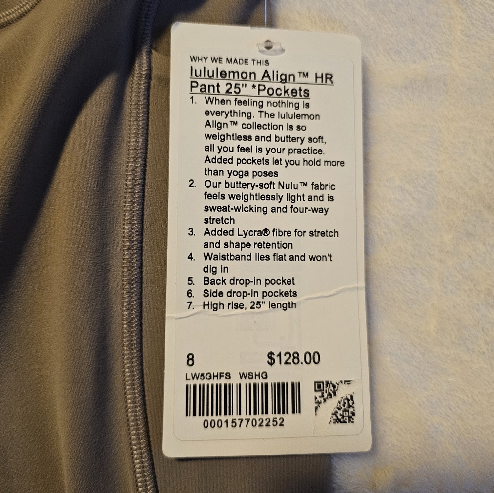 Lululemon Athletica High-Rise Pants in Taupe - Picture 2 of 5